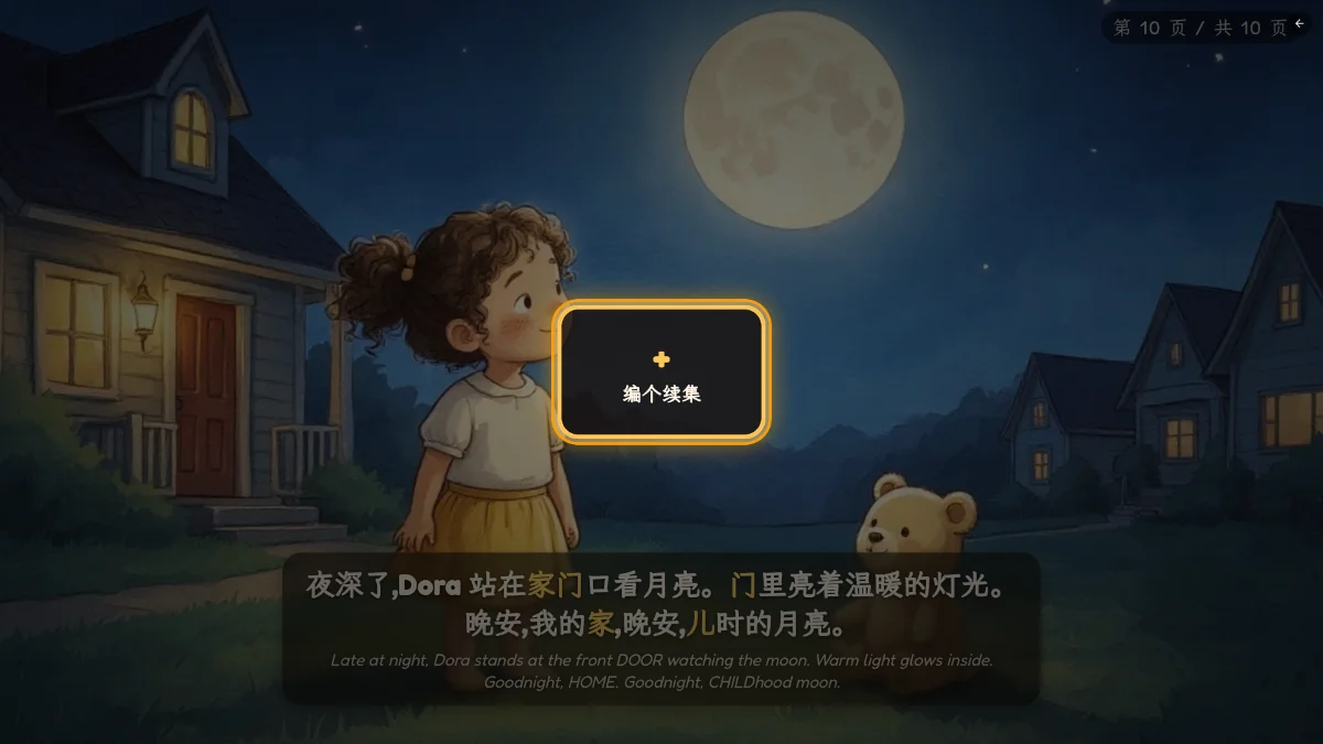 绘本库界面 / library UI